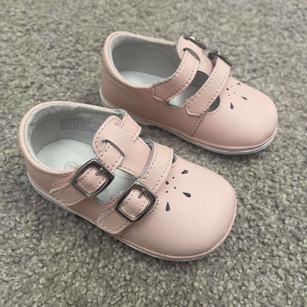 Angel Baby by L’Amour, Pink Hattie Double Buckle Mary Jane Shoes